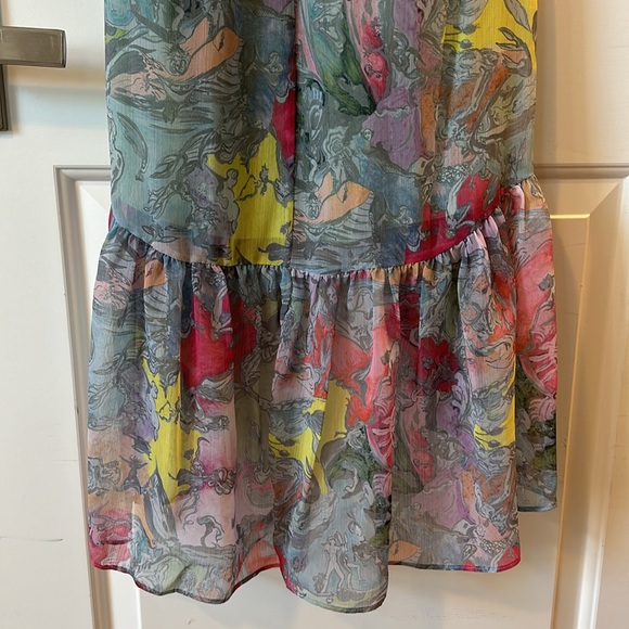 Alice + Olivia Katia Printed High - Low Midi Dress - Picture 5 of 5